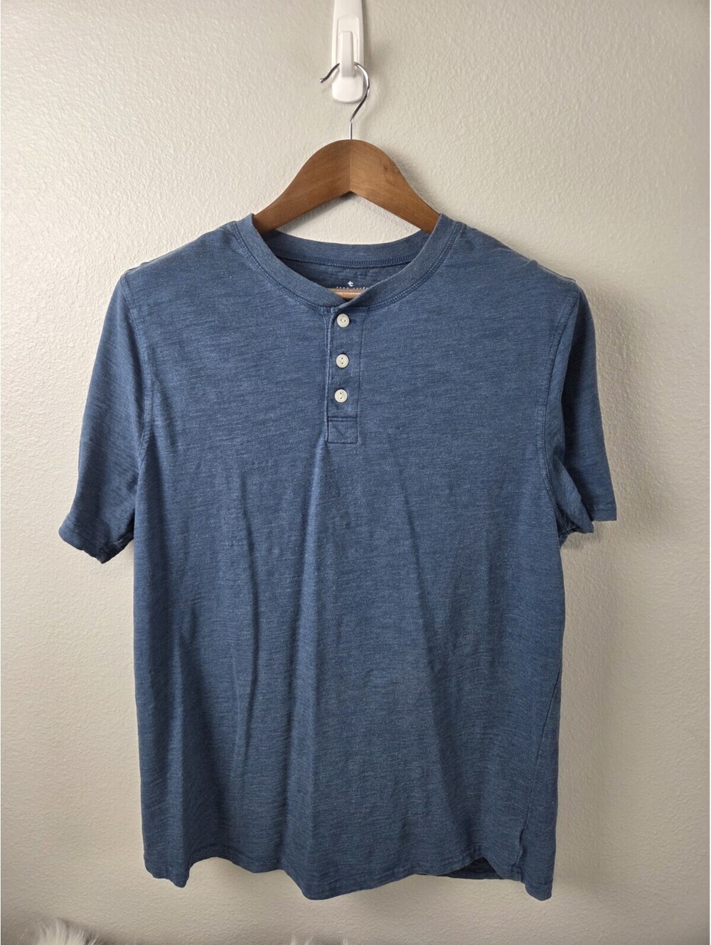 Men's True Craft Blue Short Sleeve Crew Neck Large Polo Shirt